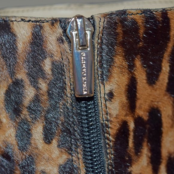 SOLD / Vince Camuto Leopard Calf Hair Platform Bootie  / Size 8M - Picture 9 of 10